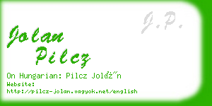 jolan pilcz business card